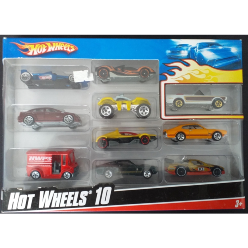Hot Wheels 2010 10 Pack #2 including exclusive 65 Mustang Convertible (Pearl White)