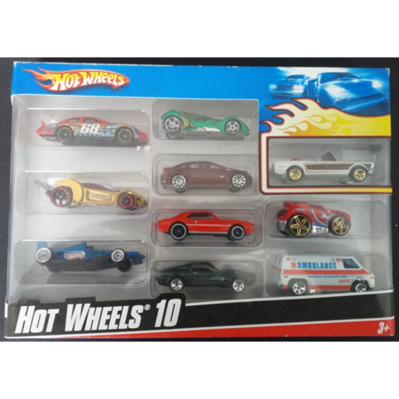 Hot Wheels 2010 10 Pack #5 including exclusive 65 Mustang Convertible (Pearl White)