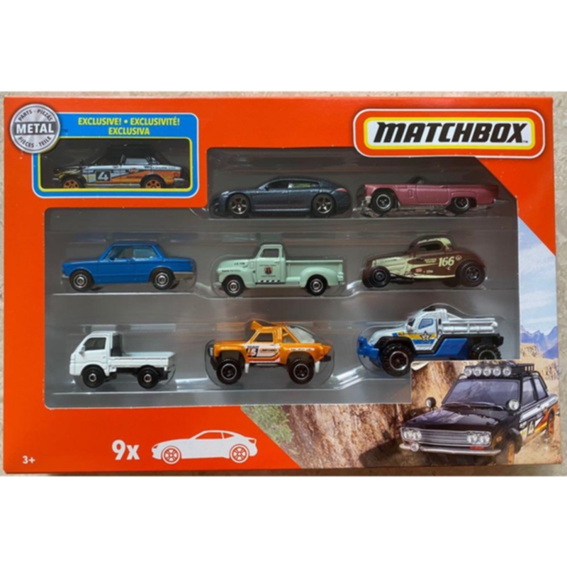 Matchbox 2020 : 9 Pack with Datsun 510 Rally exclusive