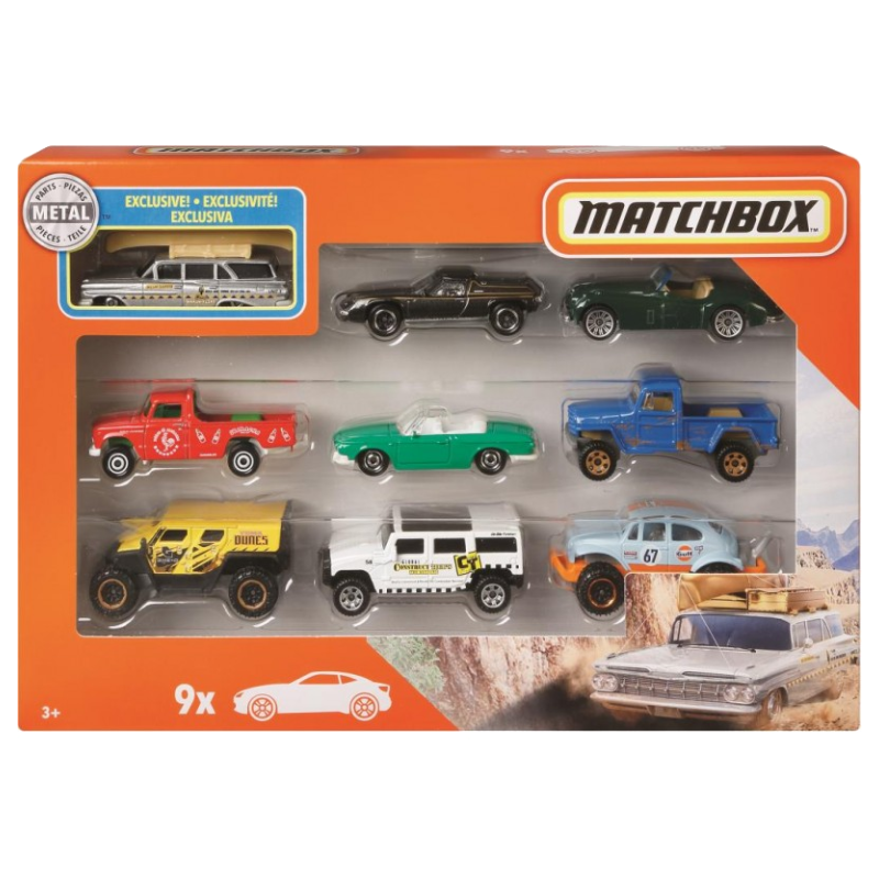 Matchbox 2020 : 9 Pack with 59 Chevy Wagon exclusive