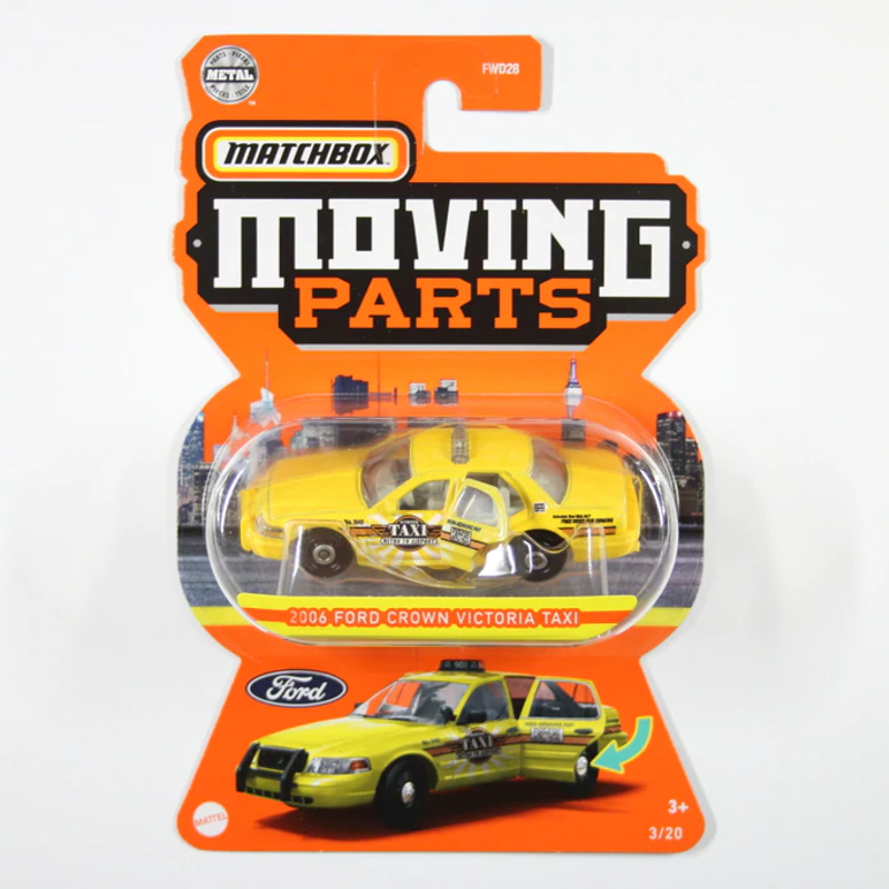 Matchbox Moving Parts 2021 - 2006 Ford Crown Victoria Taxi