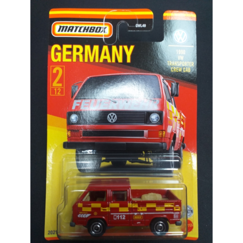 Matchbox Germany Collection 2021 - 1990 VW Transporter Crew Cab
