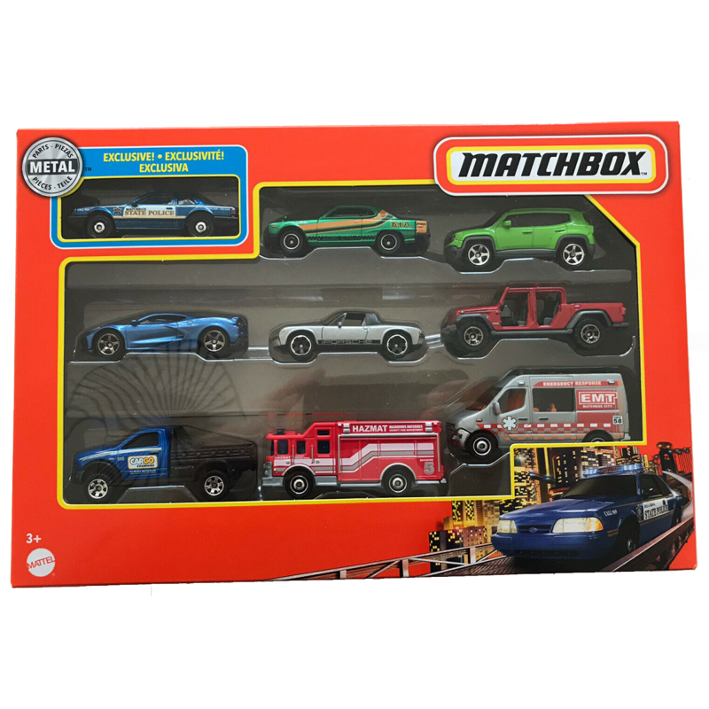 Matchbox 2021 : 9 Pack with '93 Ford Mustang LX SSP