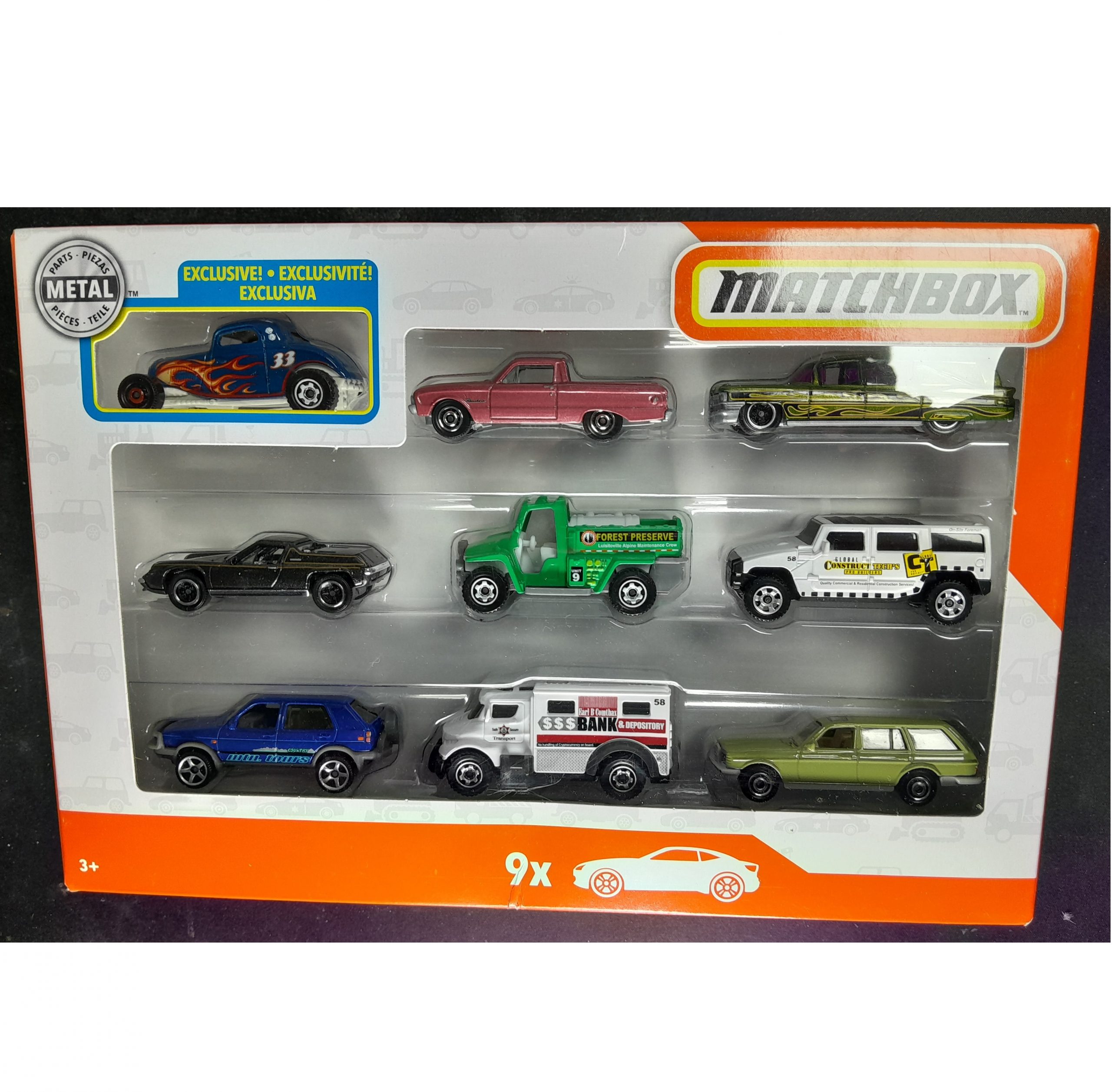 Matchbox 2019 : 9 Pack with 1933 Ford Coupe
